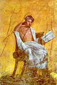 Pompei, affresco della Casa del Menandro